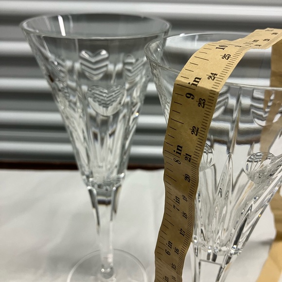 Waterford Crystal Millennium Hearts Toasting Flutes Set of 2 - Picture 9 of 9